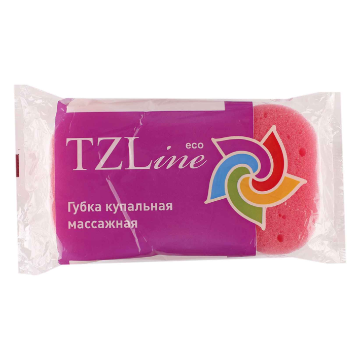 Губка купальная массажная Tzline