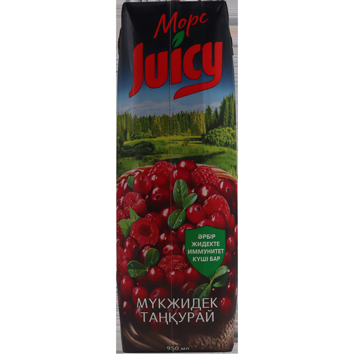 МОРС JUICY КЛЮКВА-МАЛИНА 0,95Л Т/П