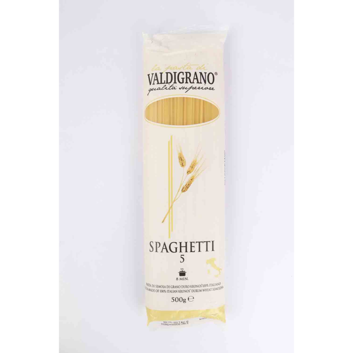 ИЗДЕЛИЯ МАКАРОННЫЕ VALDIGRANO QUALITA SUPERIORE №5 SPAGHETTI 500ГР