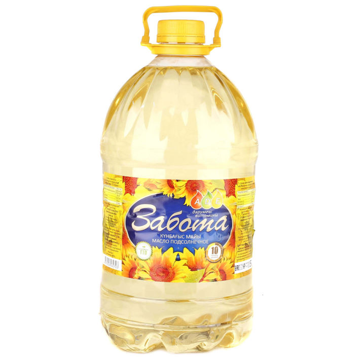 Масло подсолнечное Забота 5 л