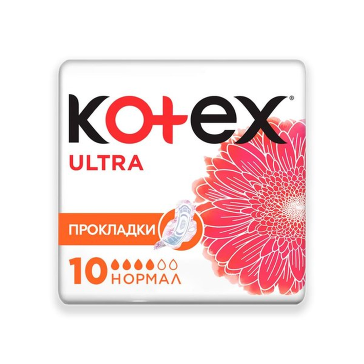 Прокладки Kotex ultra dry normal pads 10 шт