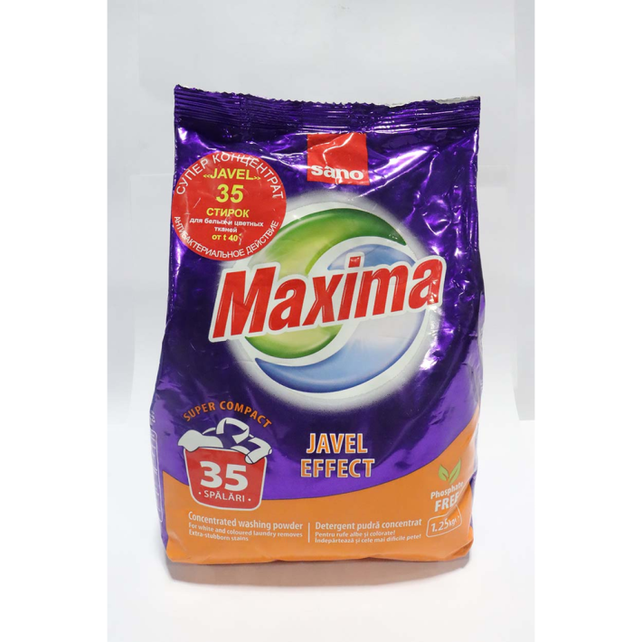 Порошок стиральный Sano Maxima javel 1,28 кг