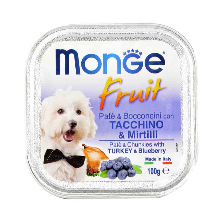 Паштет Monge fruit dog для собак индей/черника 100 г