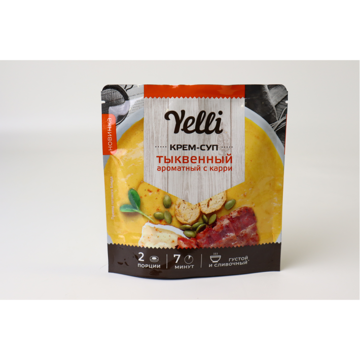 КРЕМ-СУП ТЫКВЕННЫЙ АРОМАТНЫЙ С КАРРИ YELLI 70ГР