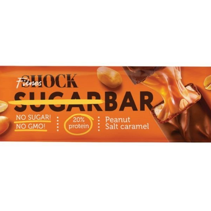 БАТОНЧИК ГЛАЗИРОВАННЫЙ FITNESSHOCK SHAKER АРАХИС 35ГР