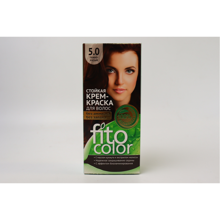 Крем краска для волос Fitocolor 5.0  темный русый 115 мл