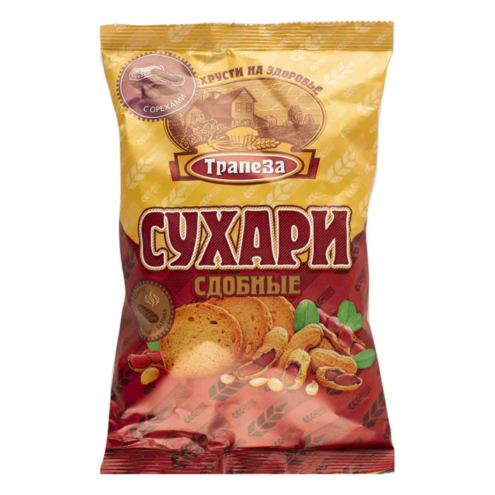 Сухари Трапеза сдобное с орехом 200 г