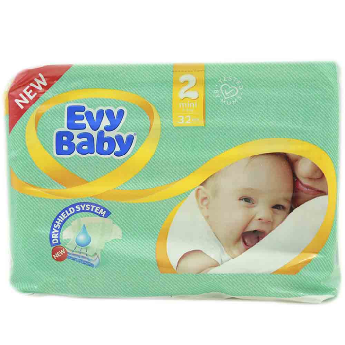 Подгузники Evy baby стандарт 2 32 шт
