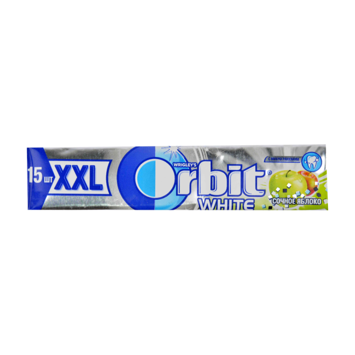 Резинка жевательная Orbit xxl белоснежная сочная яблоко 20,4 г