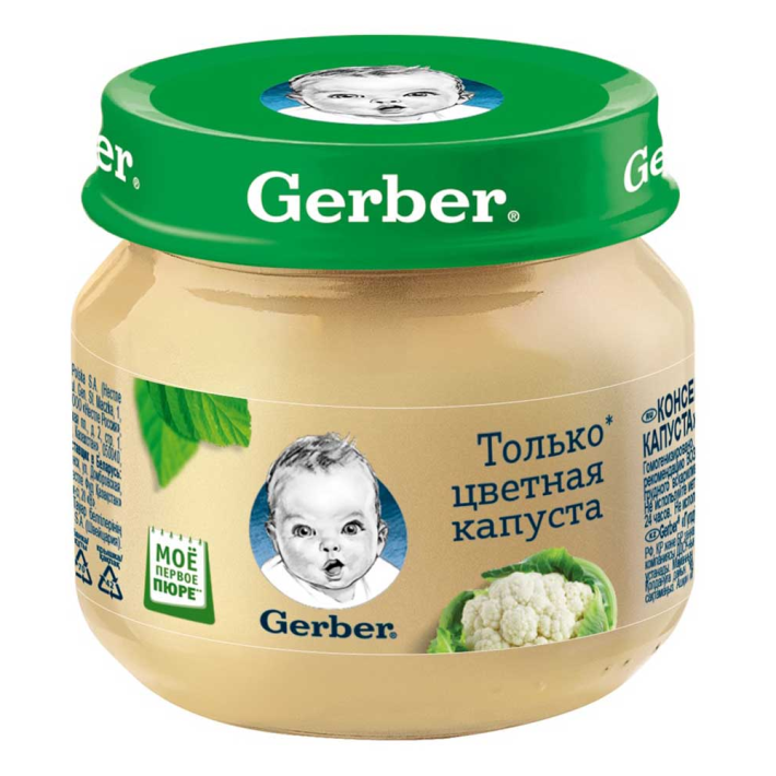 Пюре Gerber Цветная капуста, 80 г