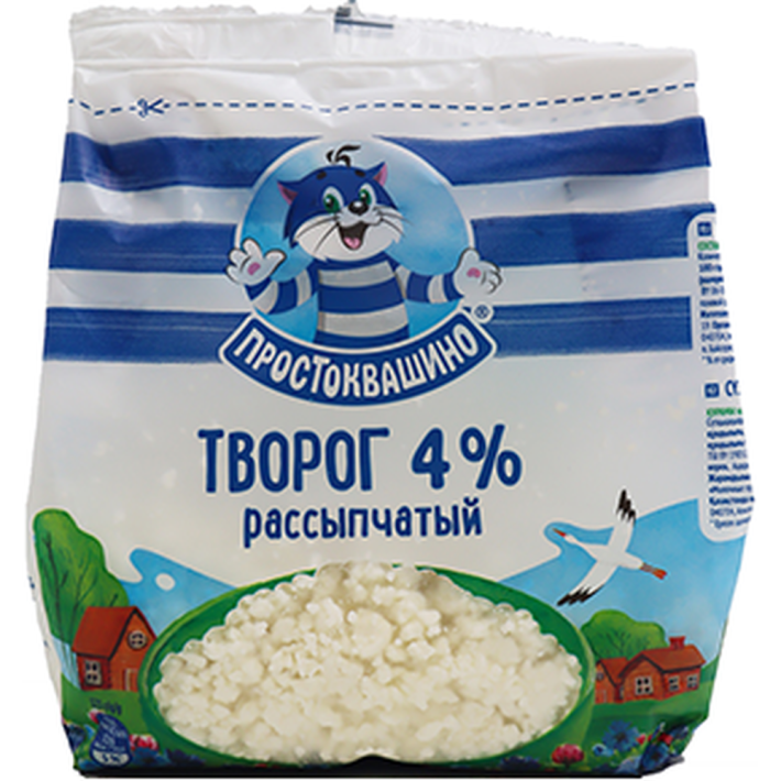 ТВОРОГ ПРОСТОКВАШИНО РАССЫПЧАТЫЙ 4% 290ГР