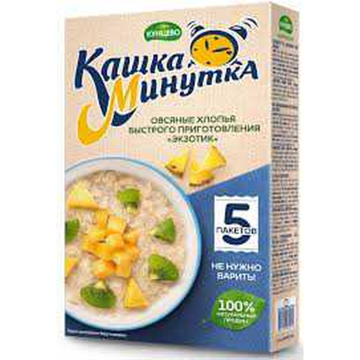 Хлопья овсяные каша Минутка экзотик 185 г