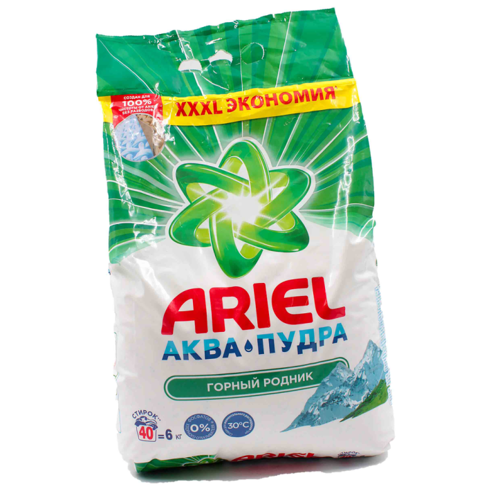 Порошок Ariel горный родник автомат 6 кг