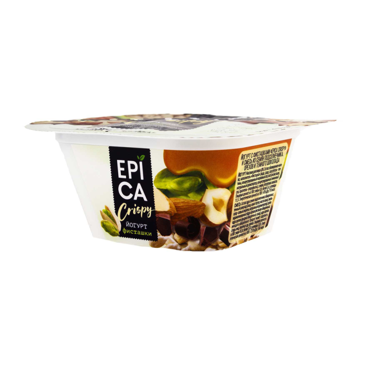 Йогурт Epica crispy с фисташками 10,5% 140 г