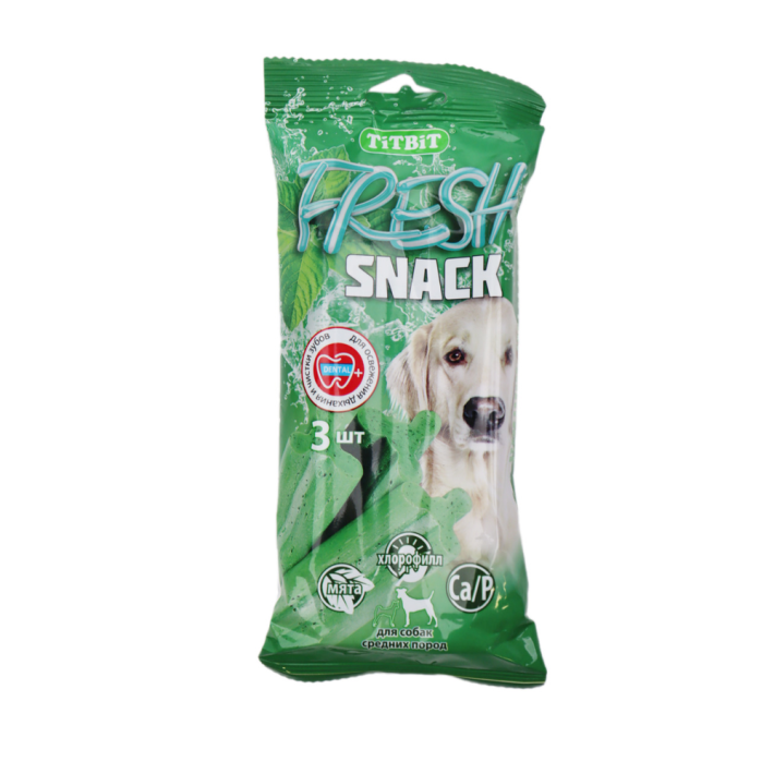Снеки titbit fresh для средних собак 150 г