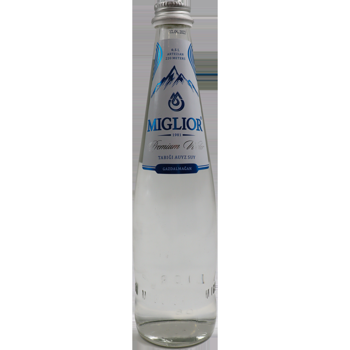 ВОДА ПРИРОДНАЯ MIGLIOR Б/ГАЗА 0,5Л СТ/Б