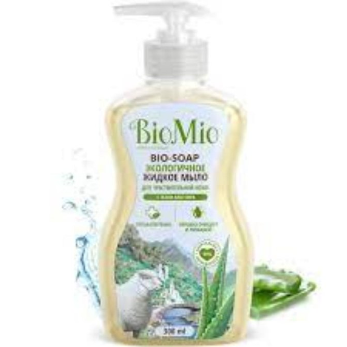 ЖИДКОЕ МЫЛО BIOMIO SENSITIVE С ГЕЛЕМ АЛОЭ ВЕРА 300МЛ