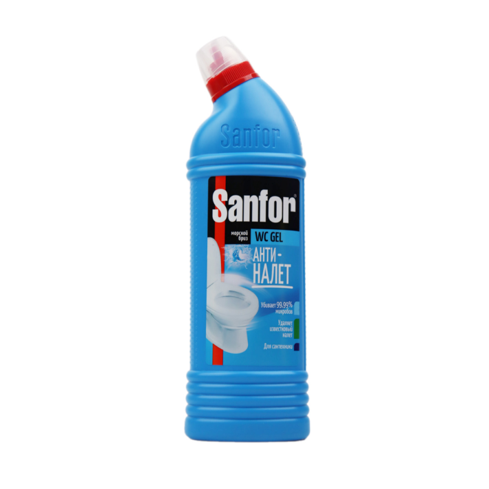 Средство для чистки унитаза Sanfor WC gel морской бриз 750 мл