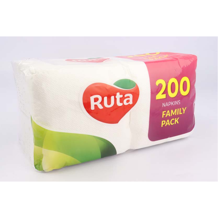Салфетки Ruta белые 200 шт
