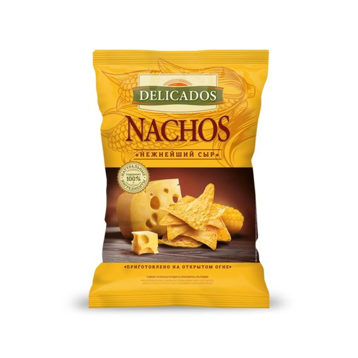 Чипсы кукурузные Nachos Delicados с сыром 150 г