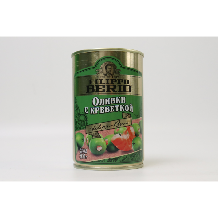 ОЛИВКИ FILIPPO BERIO С КРЕВЕТКАМИ 300ГР