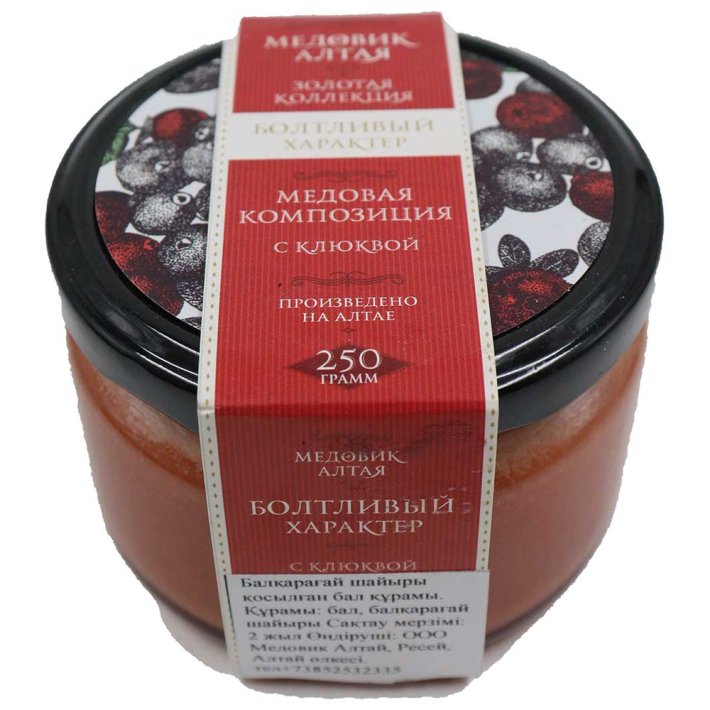 Композиция медовая с клюквой 250 г