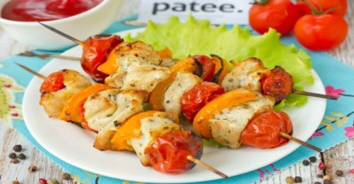 МИНИ ШАШЛЫЧКИ КУРИНЫЕ С ОВОШАМИ ШТ (2705)