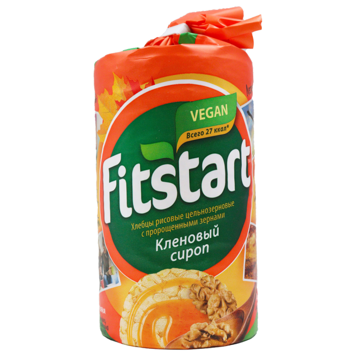 ХЛЕБЦЫ РИСОВЫЕ FITSTART РИСОВЫЕ КЛЕНОВЫЙ СИРОП 100ГР