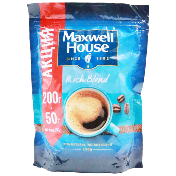 КОФЕ MAXWELL HOUSE ДП 250ГР