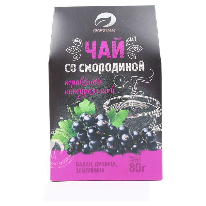 ЧАЙНЫЙ НАПИТОК ТРАВЯНОЙ ЧАЙ С ЧЕРНОЙ СМОРОДИНОЙ 80Г