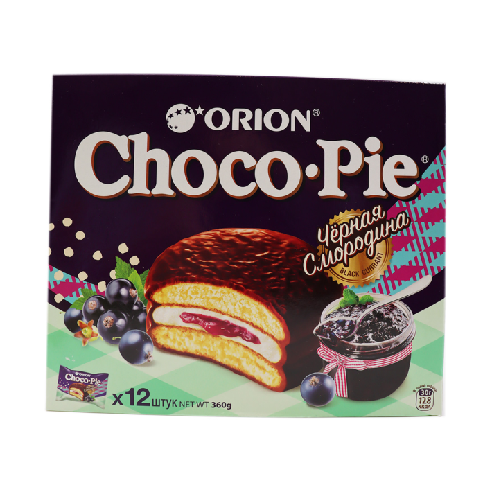 CHOCO PIE BLACK CURRANT ЧЕРНАЯ СМОРОДИНА 360ГР