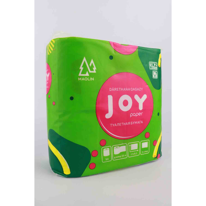 БУМАГА ТУАЛЕТНАЯ JOY 100 % ЦЕЛЛЮЛ 4РУЛ ТВ 402