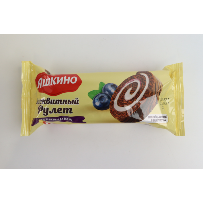 Рулет Яшкино черника бисквитный 200 г