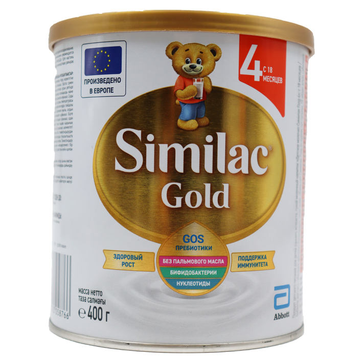ДЕТСКОЕ ПИТАНИЕ СМЕСЬ SIMILAC GOLD 4 С 18 МЕСЯЦЕВ 400ГР