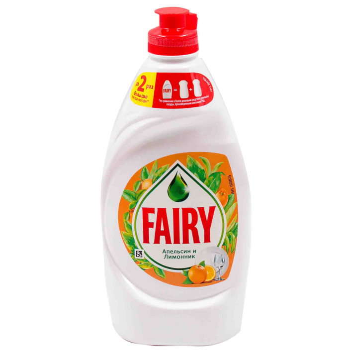 Средство для мытья посуды Fairy апельсин лимон 450 мл