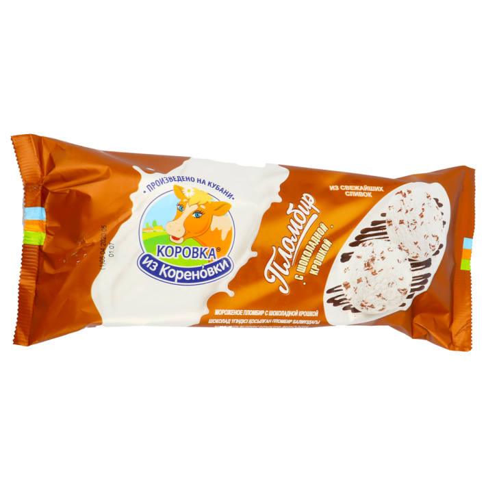 Мороженое Коровка из кореновки с шоколадной крошкой 400 г