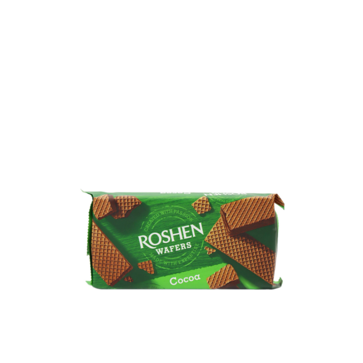 ВАФЛИ ROSHEN WAFERS COCOA 24ШТ В УПАК 216ГР