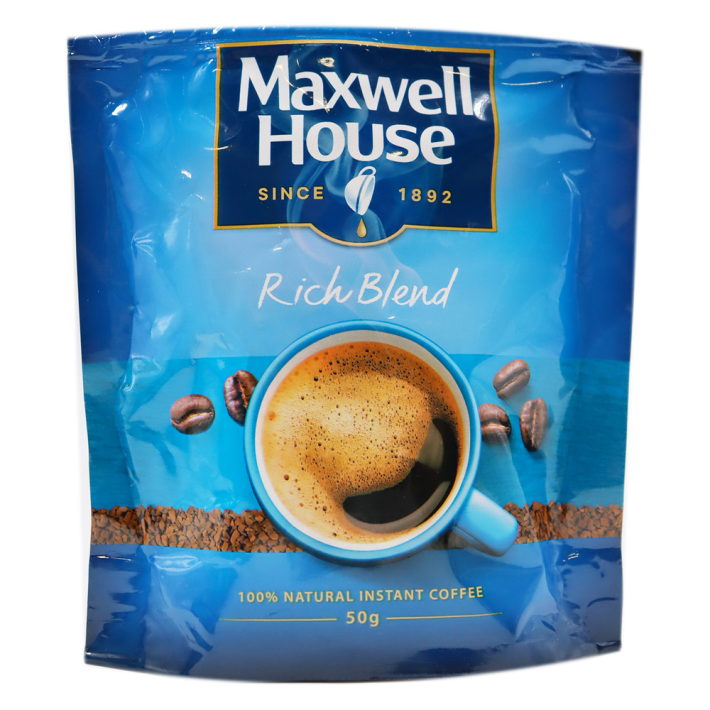 КОФЕ JACOBS MAXWELL HOUSE РАСТВОРИМ 50ГР