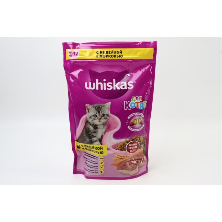 Корм Whiskas подушечки для котят Индейка и Морковь 350 г