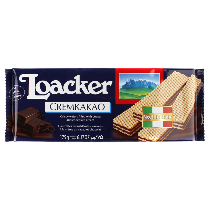 Вафли Loacker classic crem kakao 175 г