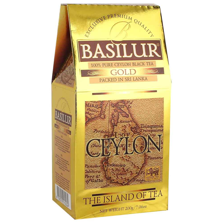 Basilur gold черный листовой чай 200 г
