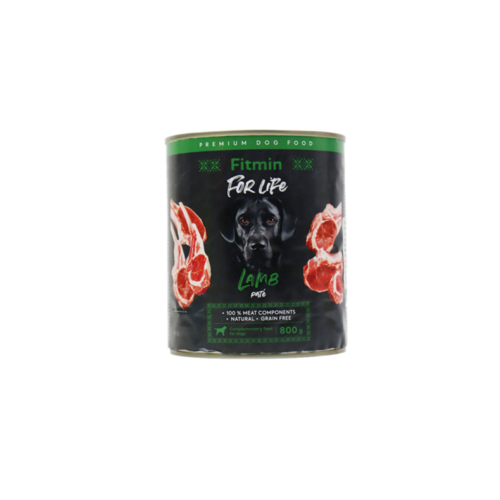 КОНСЕРВЫ Д/СОБАК FITMIN МЯСО ЯГНЁНКА 800ГР
