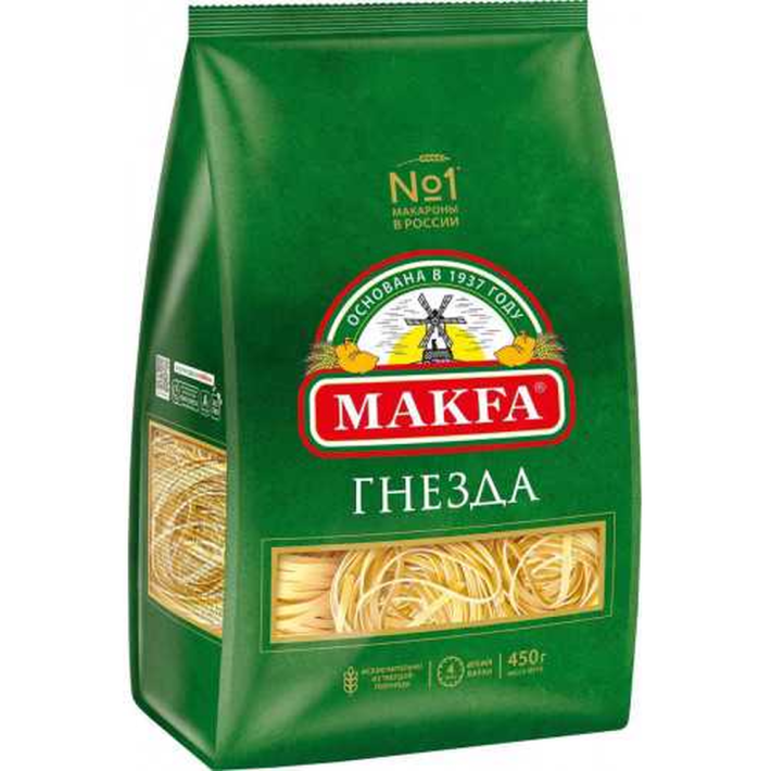 Макароны макфа тальятелле гнезда 450 г