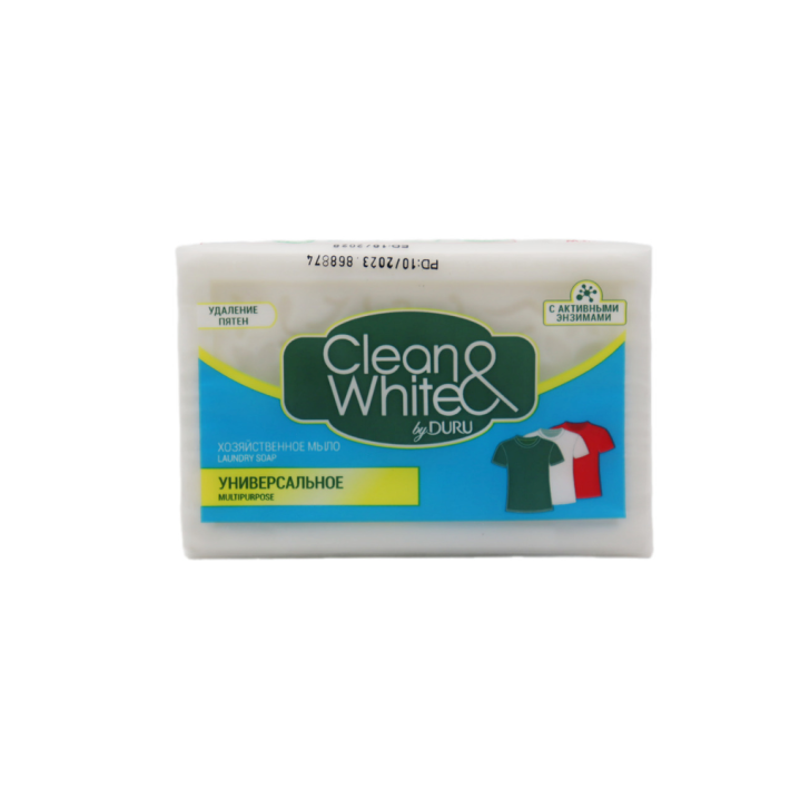 МЫЛО ХОЗЯЙСТВЕННОЕ DURU CLEAN/WHITE УНИВЕРСАЛЬНОЕ 120ГР