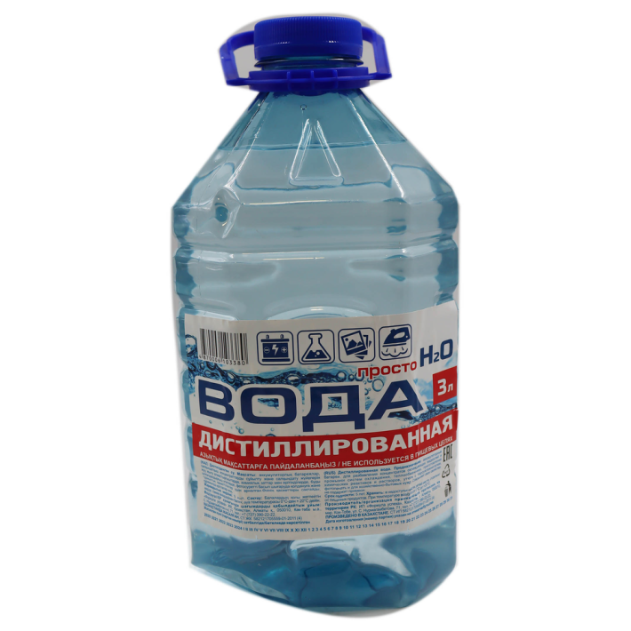ДИСТИЛЛИРОВАННАЯ ВОДА 3 Л Н2О
