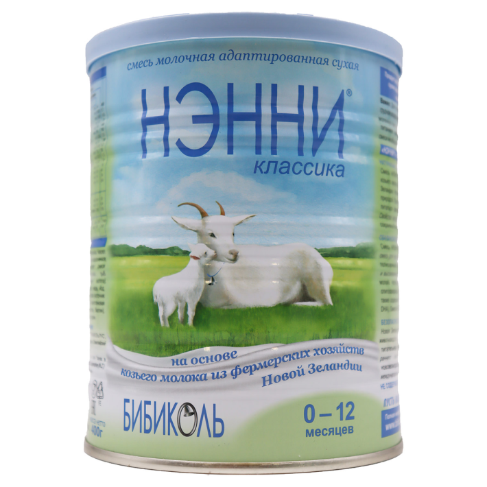 МОЛ. СМЕСЬ НЭННИ КЛАССИКА НА ОСН. КОЗЬЕГО МОЛ. 0-12МЕС 400ГР