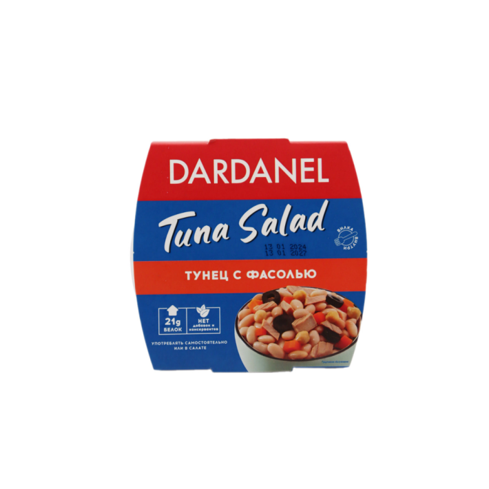 САЛАТ ИЗ ТУНЦА DARDANEL ФАС В ПОДС МАСЛЕ 160ГР