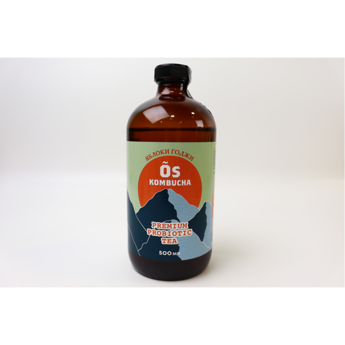 КОМБУЧА OS KOMBUCHA ЯБЛОКИ ГОДЖИ 500МЛ СТ/Б