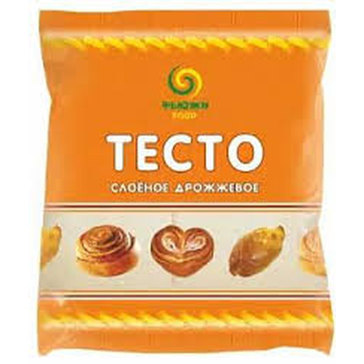 ТЕСТО СЛОЕНО-ДРОЖЖЕВОЕ П/Ф ШТ 1/500 ГР