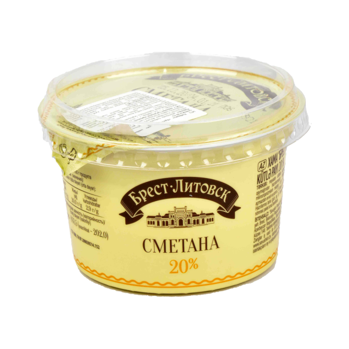 Сметана Брест Литовск 20% 180 г